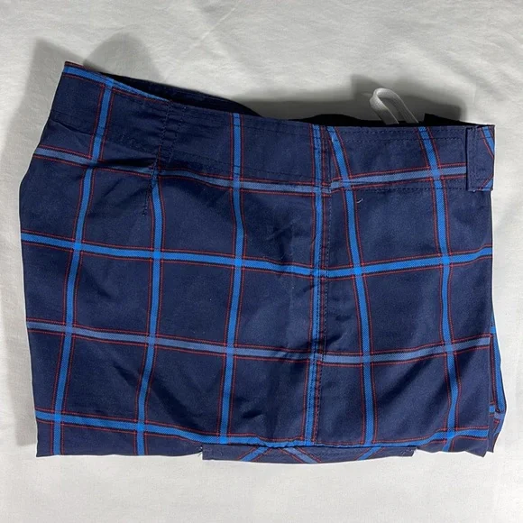 Old Navy mens multicolor check 9” Inseam board shorts swimwear - size L - Picture 10 of 10